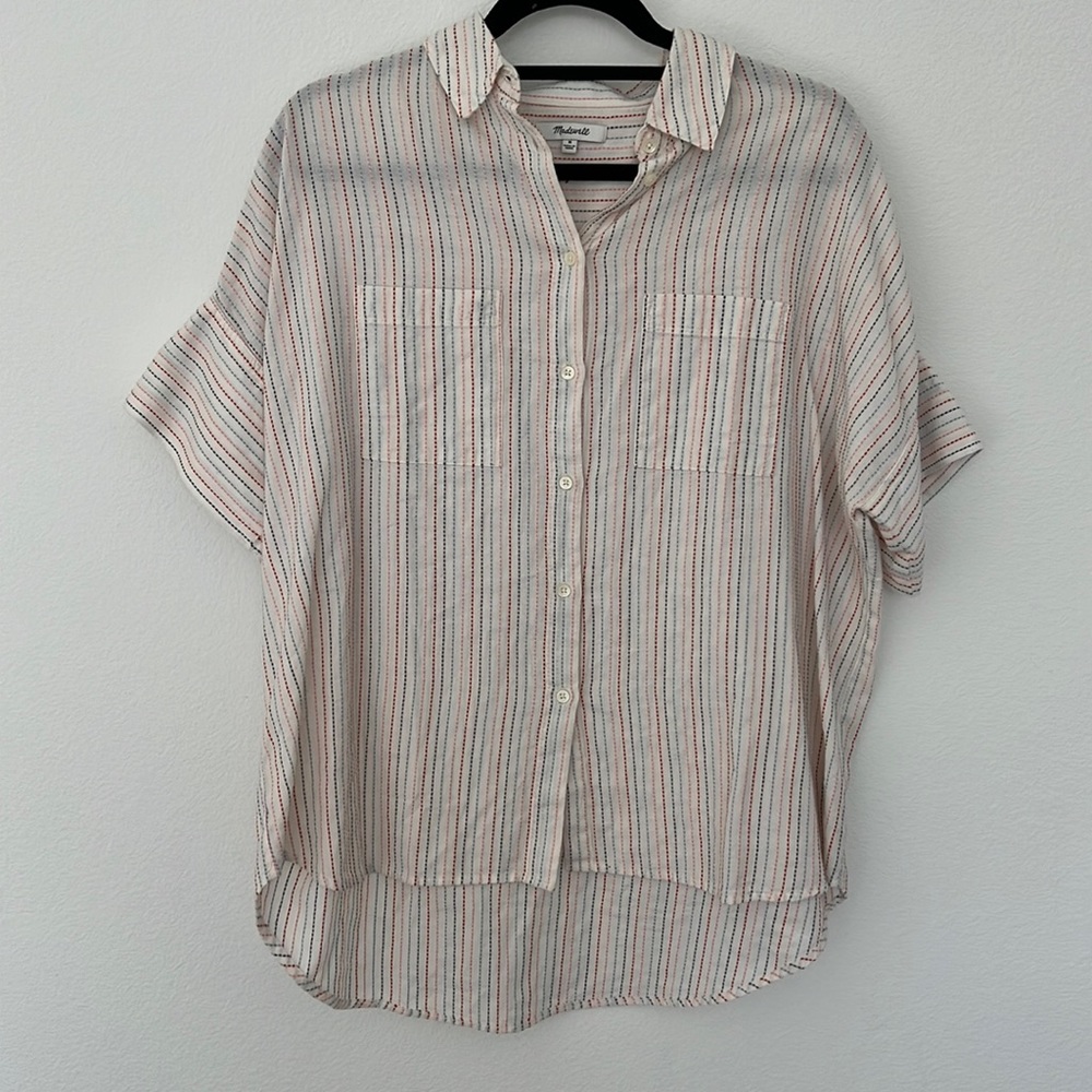 Madewell embroidered top